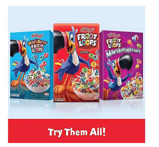 Wholesale prices with free shipping all over United States Kellogg's Froot Loops Breakfast Cereal (2 pk.) - Steven Deals