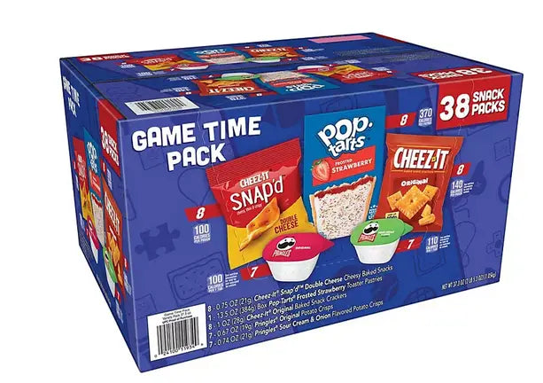 Wholesale prices with free shipping all over United States Kellogg's Game Time Snacks, Variety Pack (38 pk.) - Steven Deals