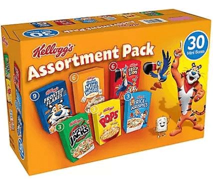 Wholesale prices with free shipping all over United States Kellogg's Jumbo Assortment Pack - Steven Deals