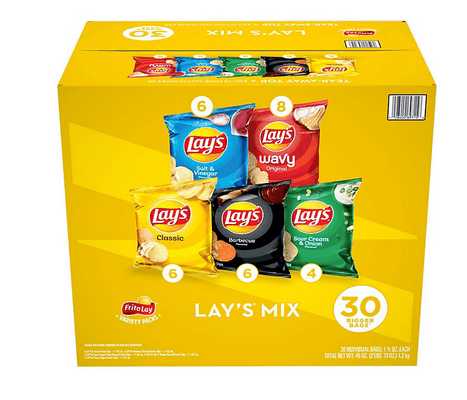 Wholesale prices with free shipping all over United States Lay's Mix Potato Chips Variety Pack (30 pk.) - Steven Deals