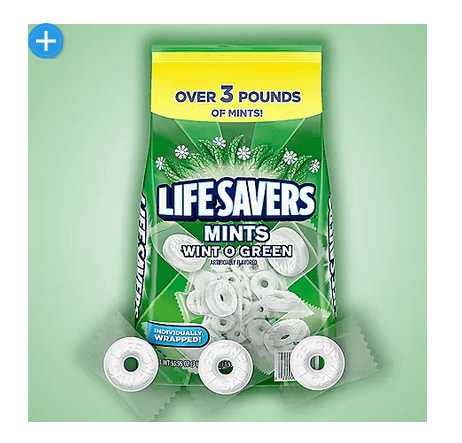 Wholesale prices with free shipping all over United States Life Savers Wint-O-Green Breath Mints Bulk Hard Candy, Party Size (53.95 oz.) - Steven Deals