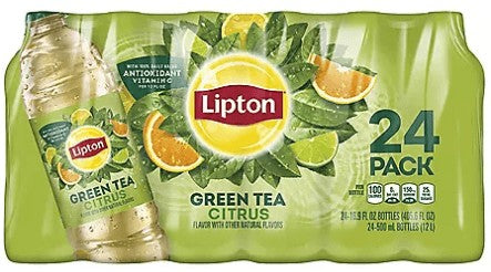 Wholesale prices with free shipping all over United States Lipton Green Tea Citrus Iced Tea (16.9 fl. oz. bottles, 24 pk.) - Steven Deals