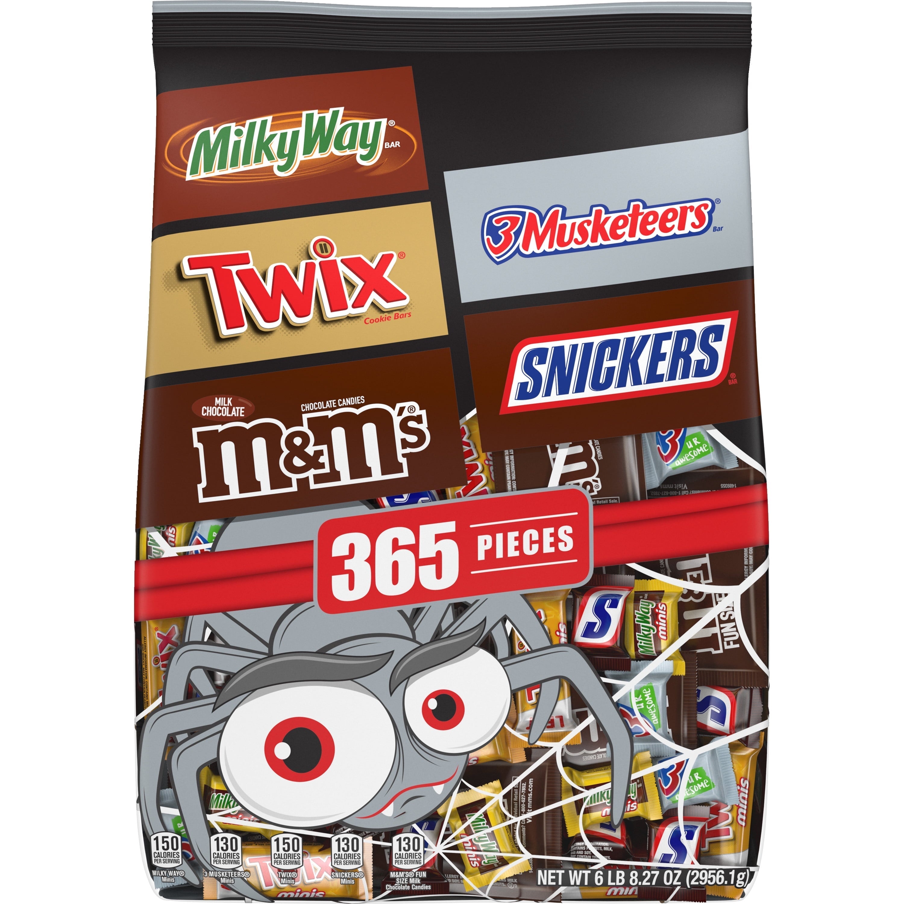 Wholesale prices with free shipping all over United States Mars Mixed M&M'S & More Assorted Chocolate Bulk Halloween Candy Variety Pack - 104.27oz/365Ct - Steven Deals