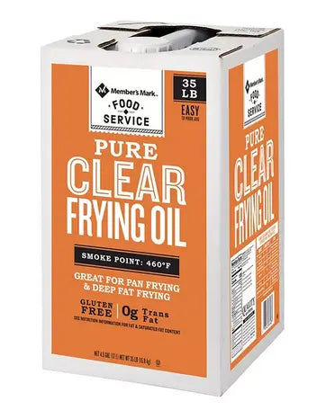 Wholesale prices with free shipping all over United States Member's Mark 100% Pure Clear Frying Oil (35 lbs.) - Steven Deals