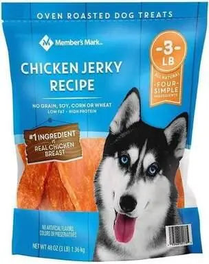 Wholesale prices with free shipping all over United States Member's Mark Chicken Jerky Recipe Dog Treats (48 Ounce) - Steven Deals