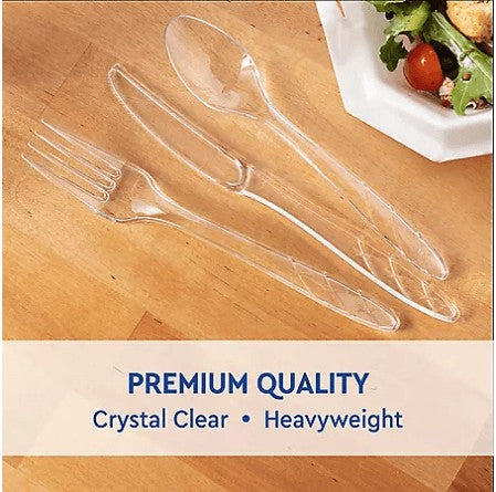 Wholesale prices with free shipping all over United States Member's Mark Clear Cutlery Combo Pack (360 ct.) - Steven Deals