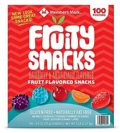 Wholesale prices with free shipping all over United States Member's Mark Fruity Snacks (80 oz., 100 ct.) - Steven Deals