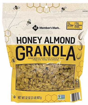 Wholesale prices with free shipping all over United States Member's Mark Honey Almond Granola (32 oz.) - Steven Deals