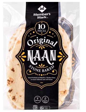 Wholesale prices with free shipping all over United States Member's Mark Original Stone Baked Naan (35.2 oz.) - Steven Deals