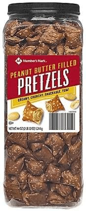 Wholesale prices with free shipping all over United States Member's Mark Peanut Butter Filled Pretzels - Steven Deals