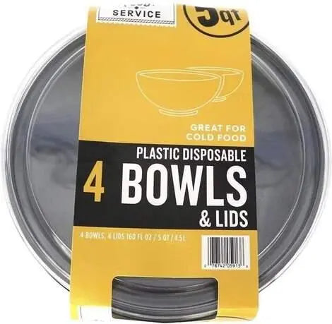 Wholesale prices with free shipping all over United States Member's Mark Plastic Bowls with Lids- 4 pc. - Steven Deals
