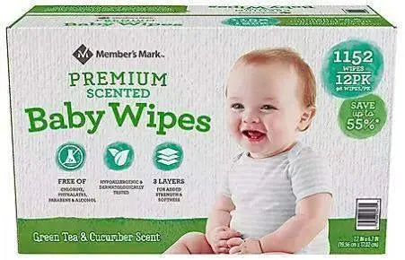 Wholesale prices with free shipping all over United States Member's Mark Premium Scented Baby Wipes (1152 ct.) - Steven Deals