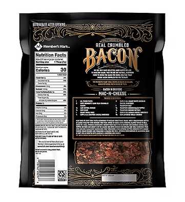 Wholesale prices with free shipping all over United States Member's Mark Real Crumbled Bacon (20 oz.) - Steven Deals