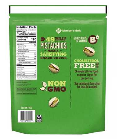 Wholesale prices with free shipping all over United States Member's Mark Roasted & Salted Pistachios (48 oz.) - Steven Deals