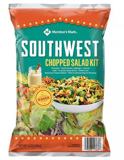 Wholesale prices with free shipping all over United States Member's Mark Southwest Salad Kit (12 oz.) - Steven Deals