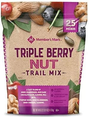Wholesale prices with free shipping all over United States Member's Mark Triple Berry Nut Trail Mix - Steven Deals