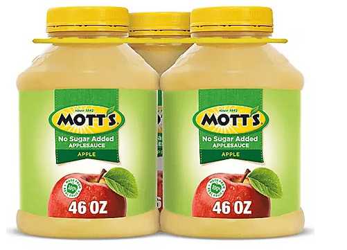 Wholesale prices with free shipping all over United States Mott's No Sugar Added Applesauce (46 oz. jars, 3 pk.) - Steven Deals