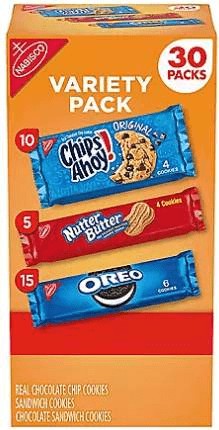 Wholesale prices with free shipping all over United States Nabisco Cookie Variety Pack - Steven Deals