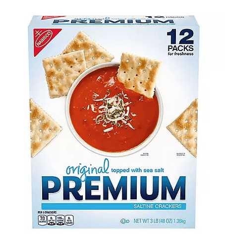 Wholesale prices with free shipping all over United States Nabisco Premium Original Saltine Crackers (12 pk.) - Steven Deals