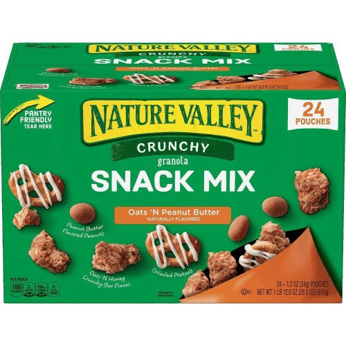 Wholesale prices with free shipping all over United States Nature Valley Crunchy Granola Snack Mix Oats 'N Peanut Butter - Steven Deals