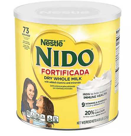 Wholesale prices with free shipping all over United States Nestle NIDO Fortificada Whole Milk Powder (4.85 lbs.) - Steven Deals