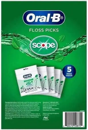 Wholesale prices with free shipping all over United States Oral-B Complete Glide Floss Picks, Scope Outlast (375 Floss Picks) - Steven Deals