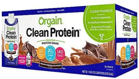 Wholesale prices with free shipping all over United States Orgain Clean Protein Grass Fed Shake, Creamy Chocolate Fudge - Steven Deals