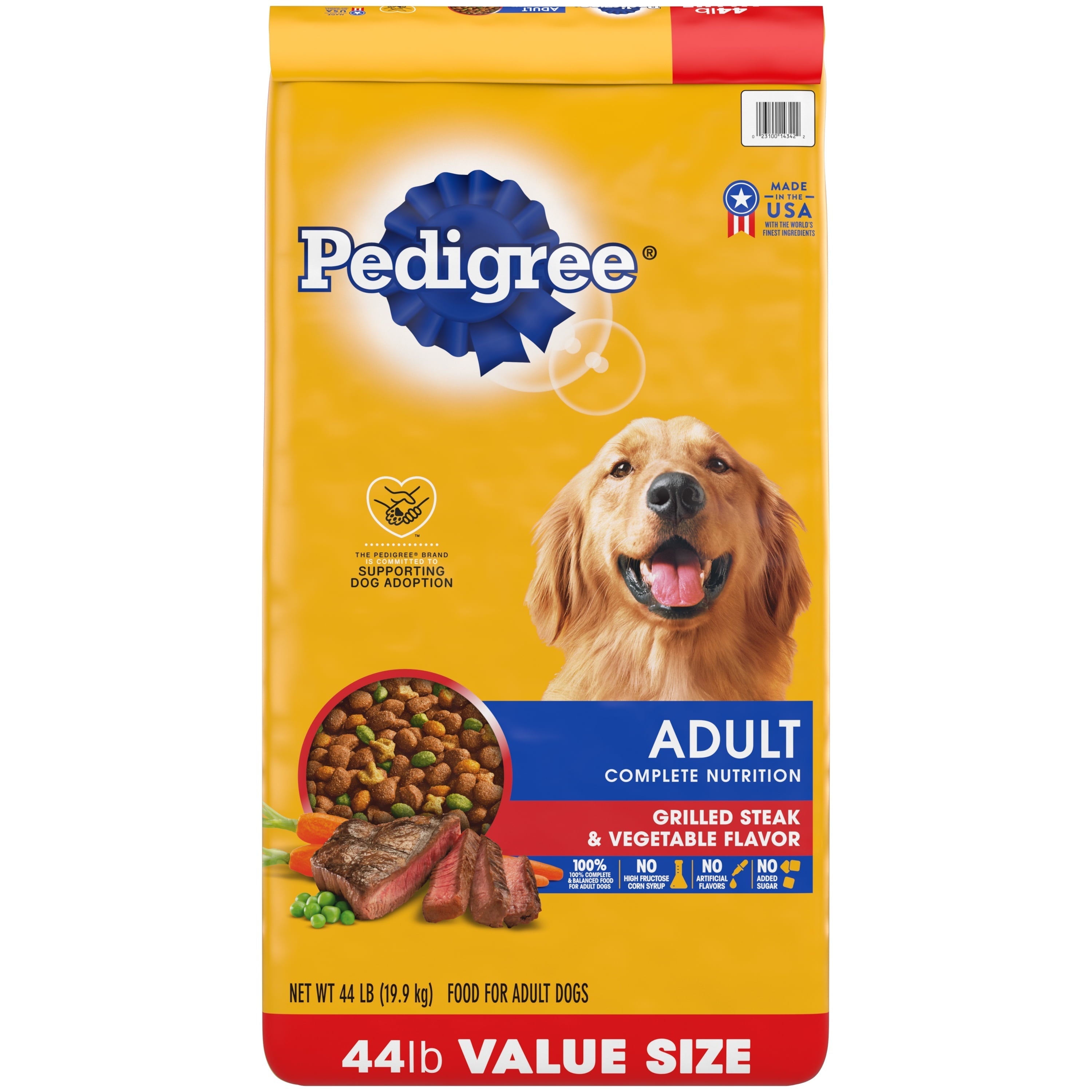 Wholesale prices with free shipping all over United States PEDIGREE Complete Nutrition Grilled Steak & Vegetable Dry Dog Food for Adult Dog, 44 lb. Bag - Steven Deals