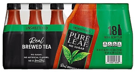 Wholesale prices with free shipping all over United States Pure Leaf Unsweetened Iced Tea (16.9oz / 18pk) - Steven Deals