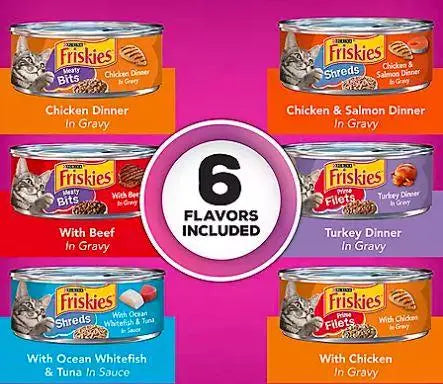 Wholesale prices with free shipping all over United States Purina Friskies Gravy Wet Cat Food, Variety Pack (5.5 oz., 60 ct.) - Steven Deals
