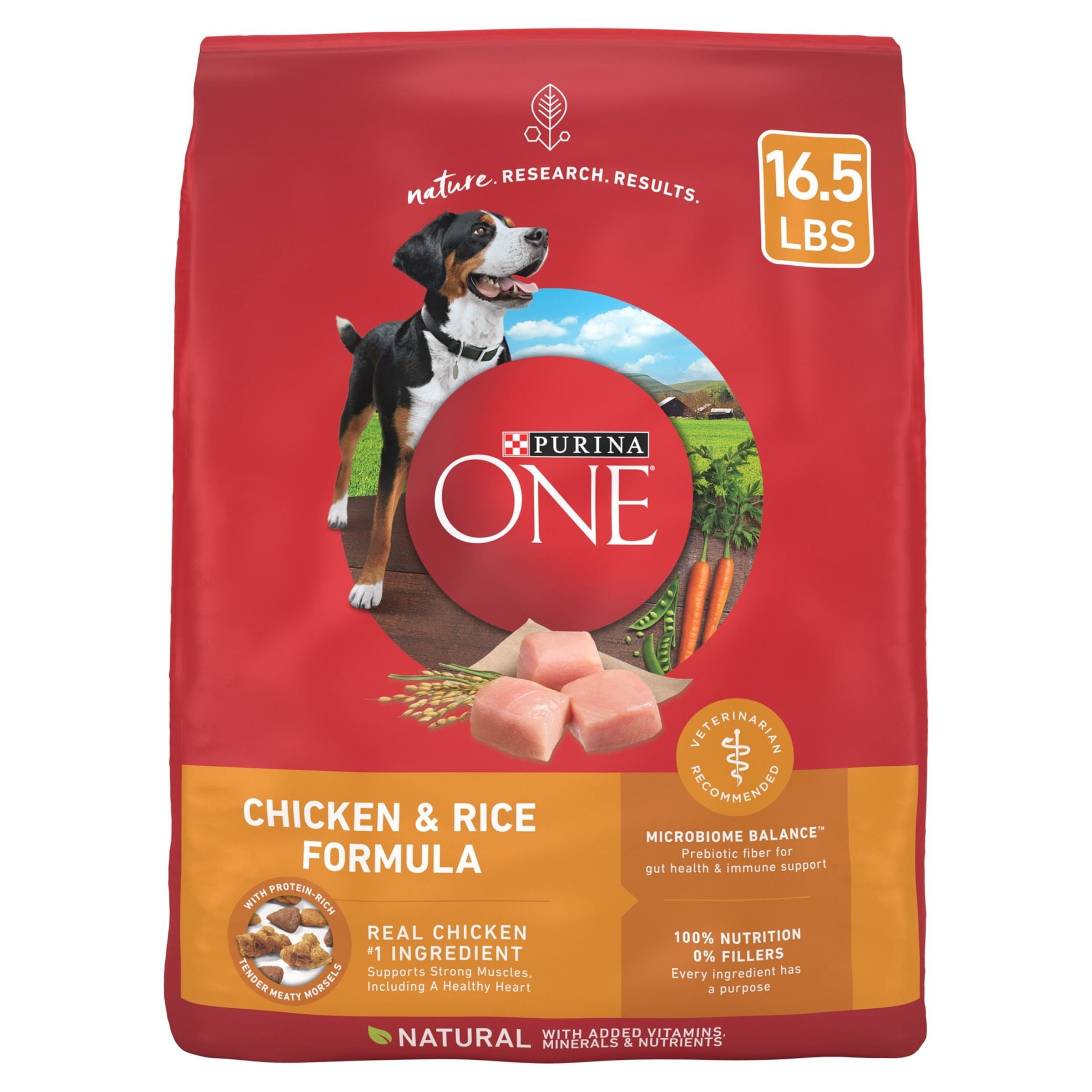 Wholesale prices with free shipping all over United States Purina One Dry Dog Food for Adult Dogs High Protein, Real Chicken & Rice, 16.5 lb Bag - Steven Deals