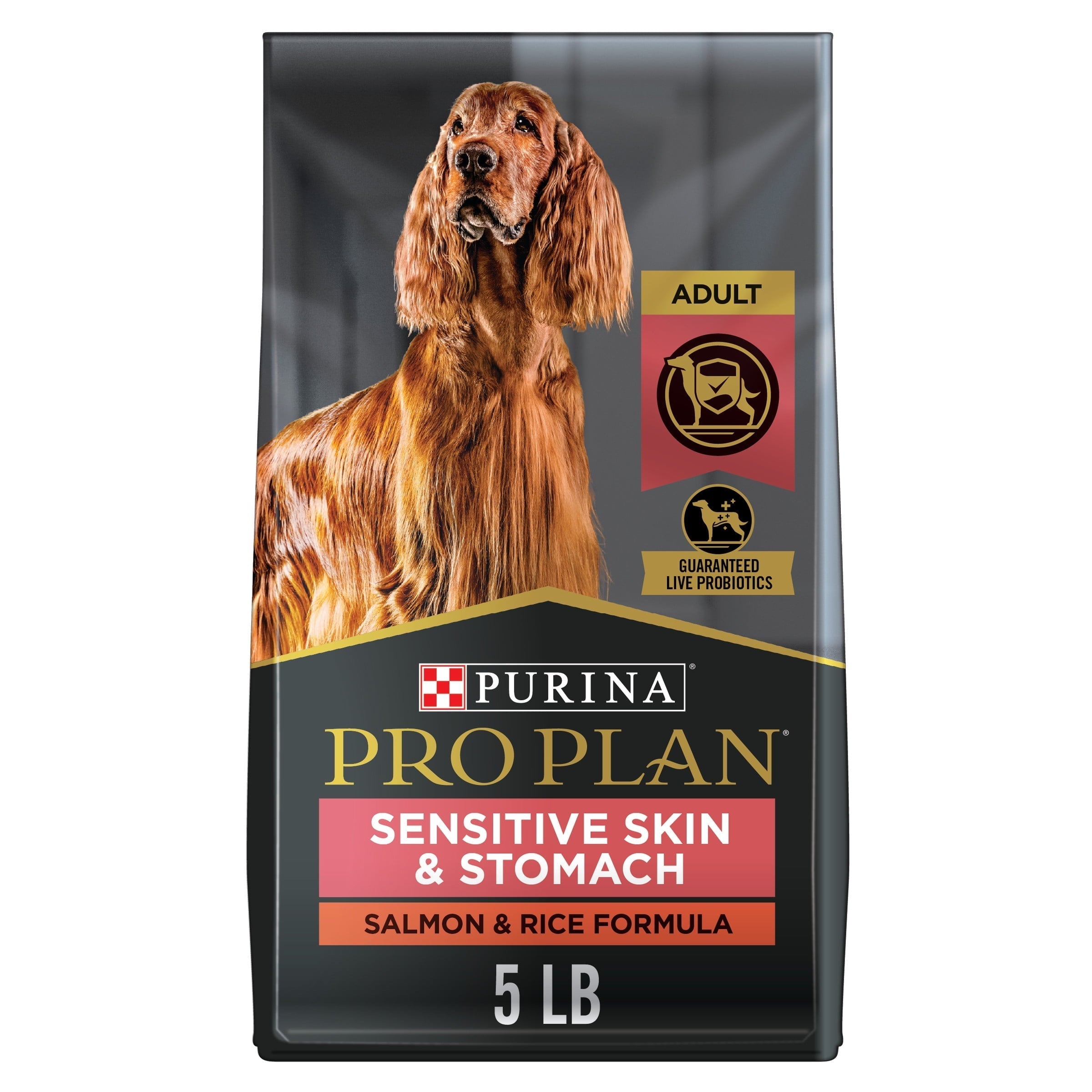 Wholesale prices with free shipping all over United States Purina Pro Plan Sensitive Skin and Stomach Dog Food With Probiotics for Dogs, Salmon & Rice Formula, 5 lb. Bag - Steven Deals