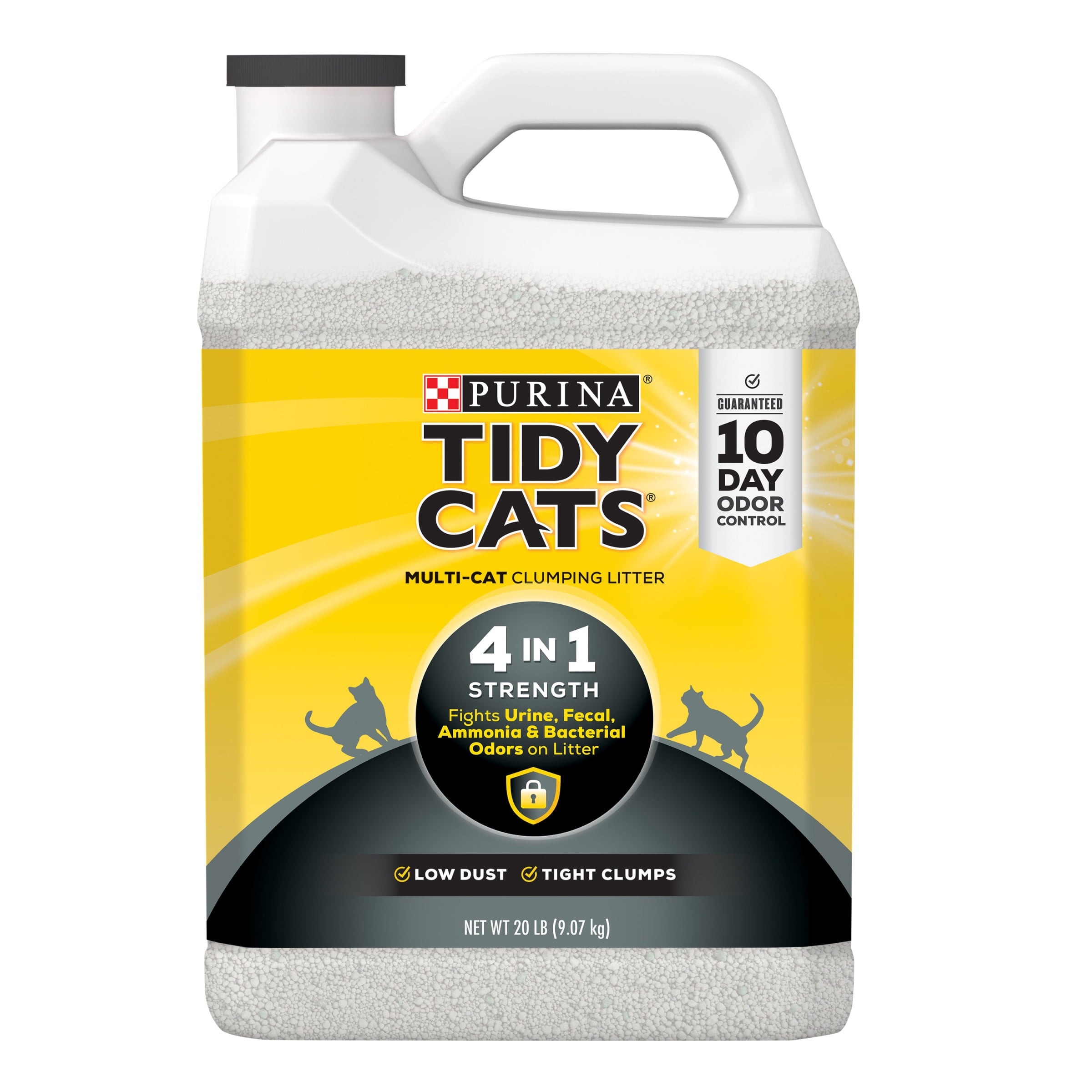 Wholesale prices with free shipping all over United States Purina Tidy Cats Clumping Cat Litter, 4-in-1 Strength Multi Cat Litter, 20 lb. Jug - Steven Deals