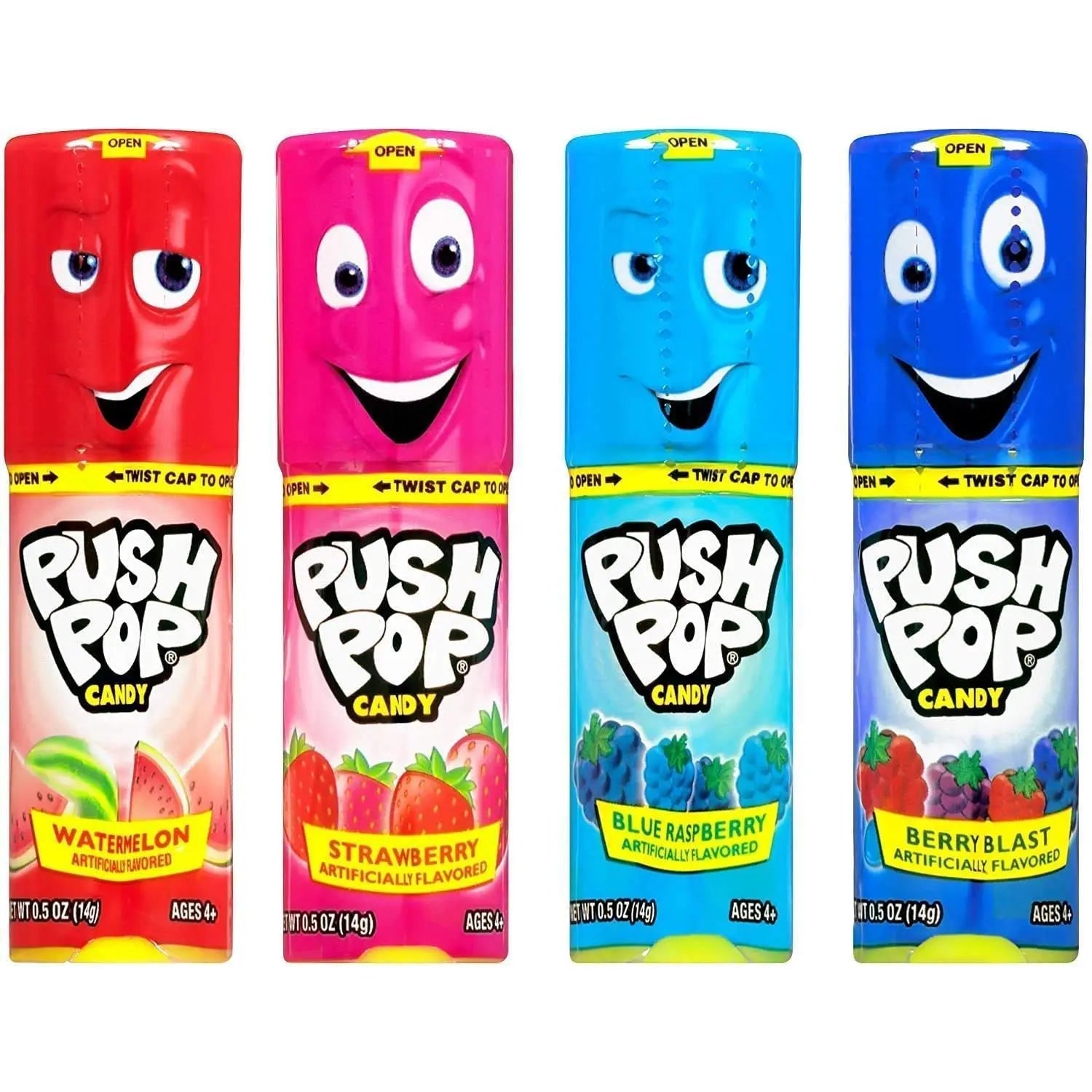 Wholesale prices with free shipping all over United States Push Pop Candy Assorted Flavor Lollipops - Steven Deals
