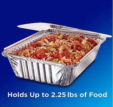 Wholesale prices with free shipping all over United States Reynolds Oblong Foil Take Out Containers with Lids (20 ct.) - Steven Deals