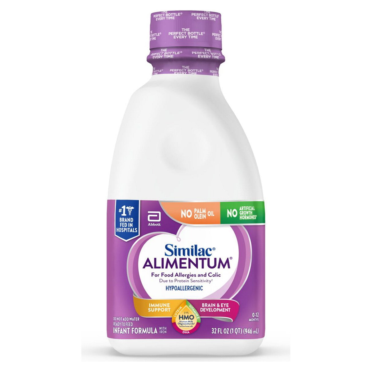 Wholesale prices with free shipping all over United States Similac Alimentum with 2’-FL HMO, Ready-to-Feed Baby Formula, 32-fl-oz Bottle - Steven Deals