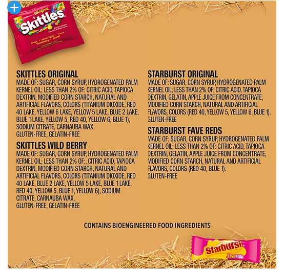 Wholesale prices with free shipping all over United States Starburst & Skittles Chewy Candy Assorted Bulk Variety Pack (255 ct., 6.5lbs) - Steven Deals
