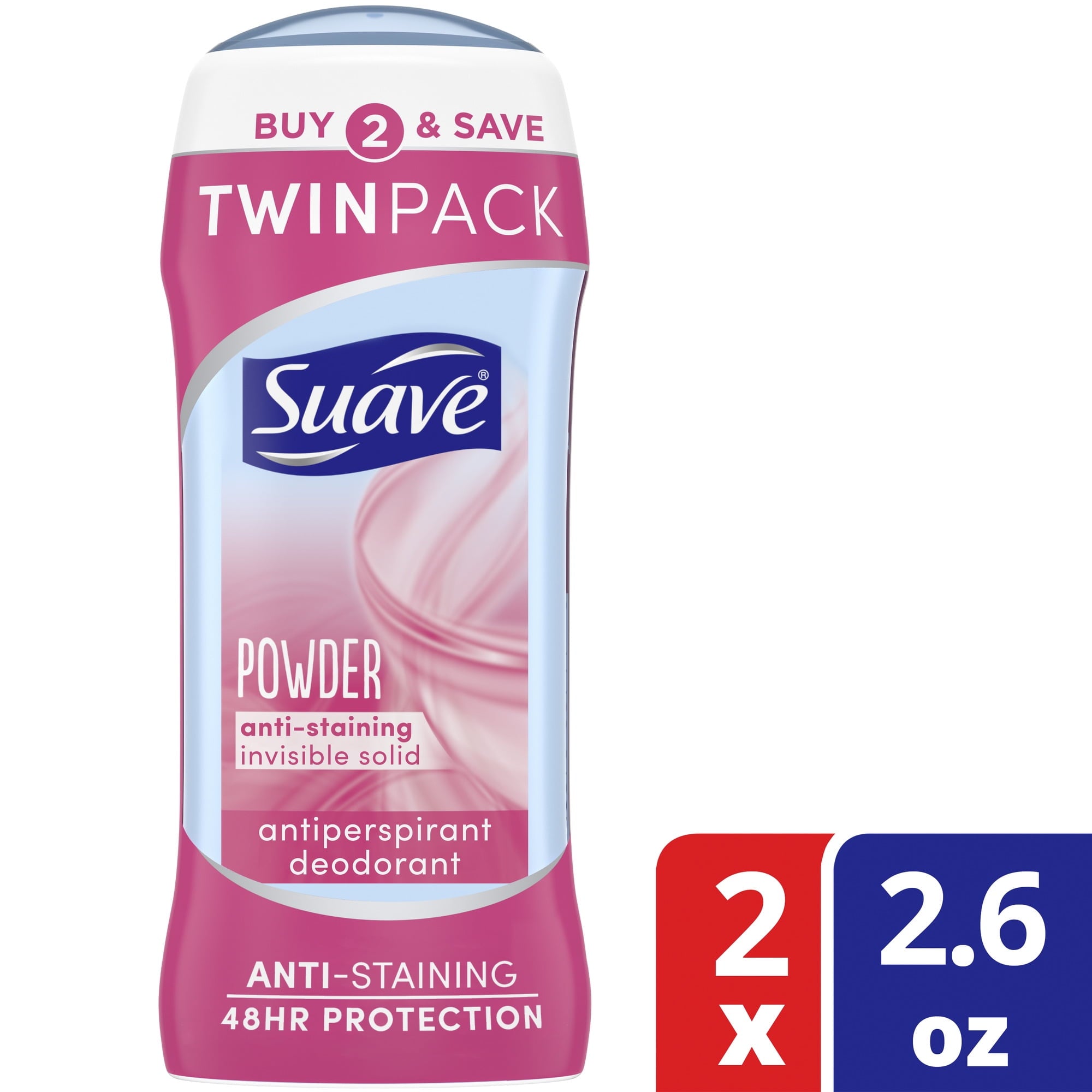 Wholesale prices with free shipping all over United States Suave Deodorant Antiperspirant & Deodorant Stick Powder Deodorant for Women 48-hour Odor and Wetness Protection, 2.6 oz 2 Pack - Steven Deals