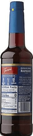 Wholesale prices with free shipping all over United States Torani Sugar-Free Raspberry Syrup 750 ml 2 bottle - Steven Deals