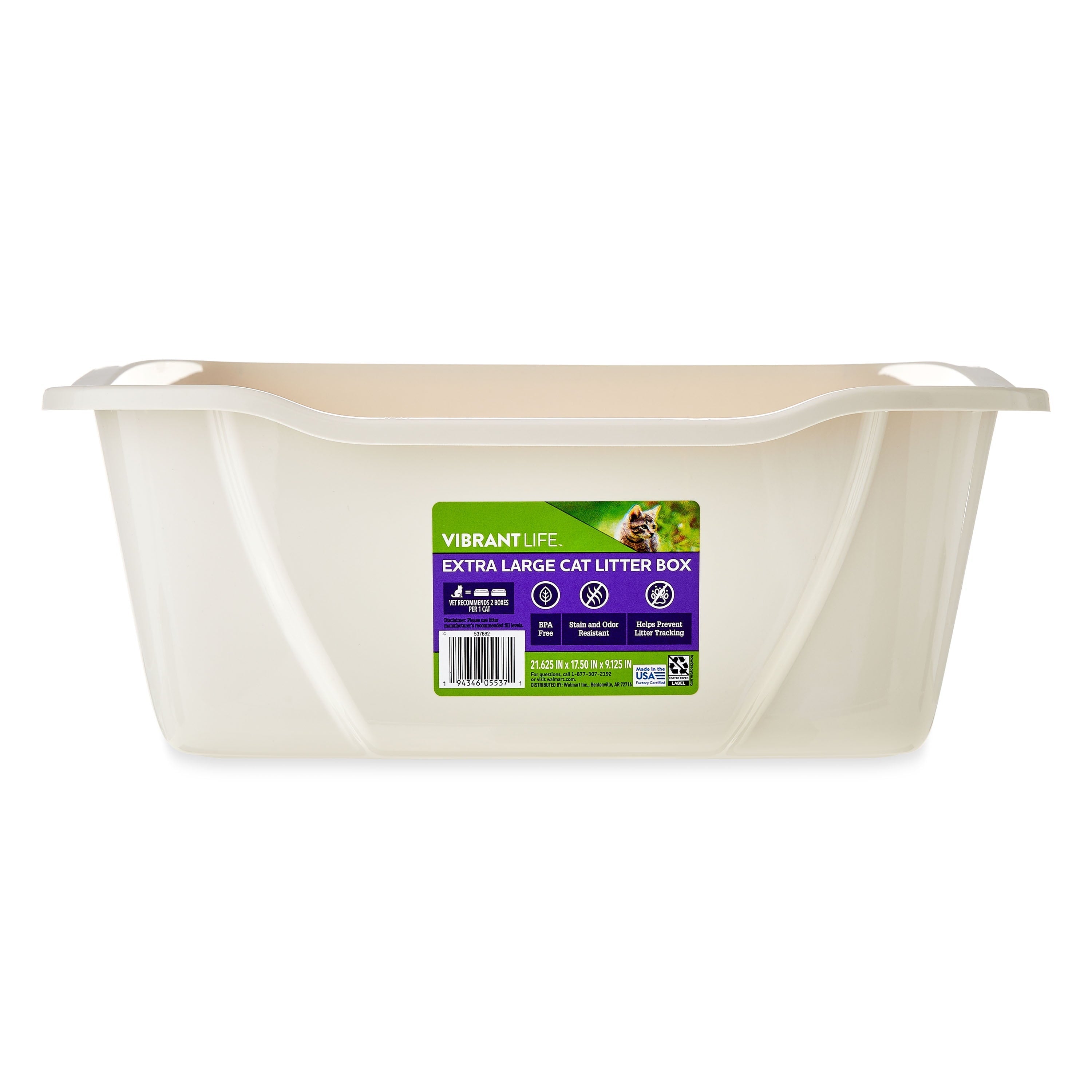 Wholesale prices with free shipping all over United States Vibrant Life Extra Large Cat Litter Box - Steven Deals