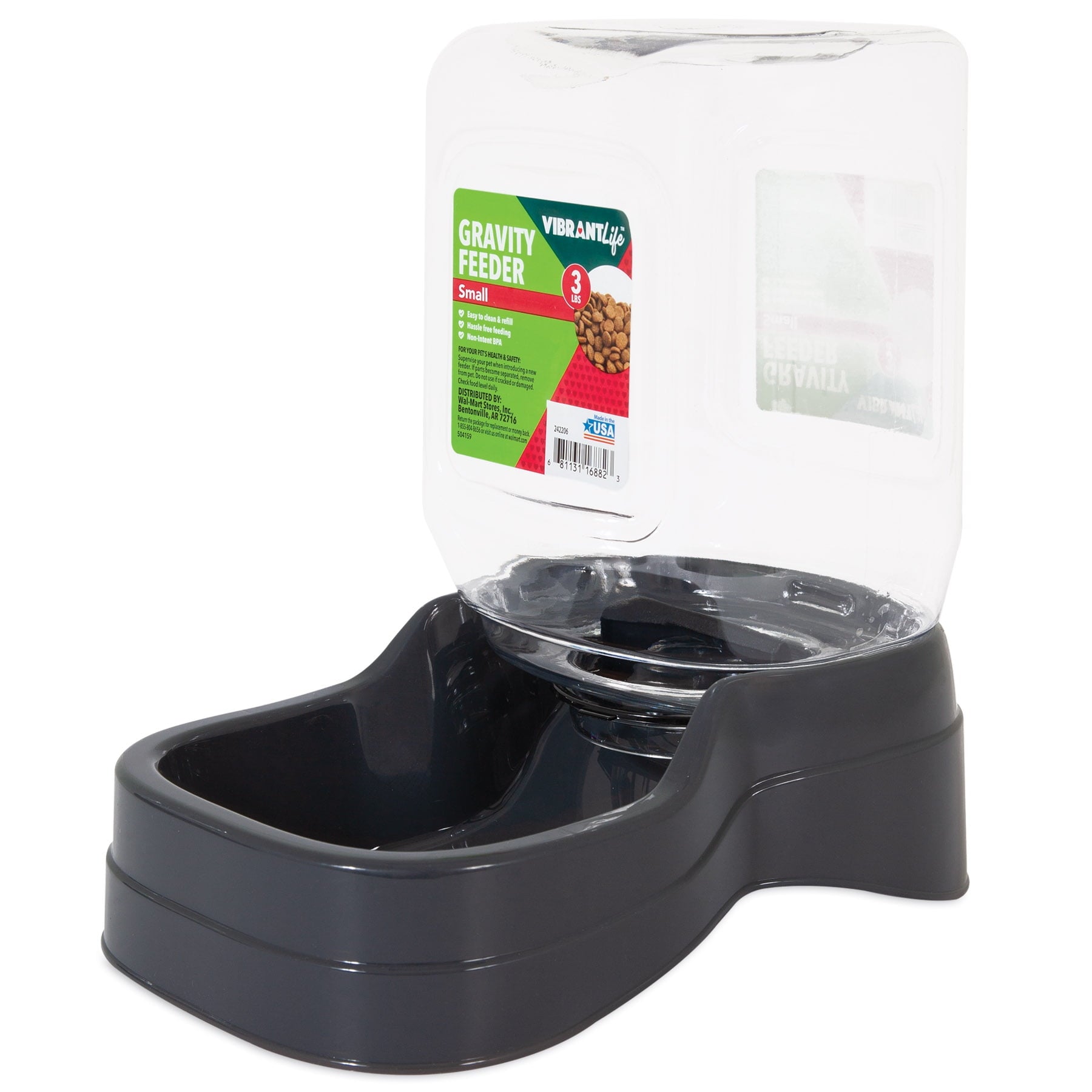 Wholesale prices with free shipping all over United States Vibrant Life Gravity Pet Feeder, Small, 3lb - Steven Deals