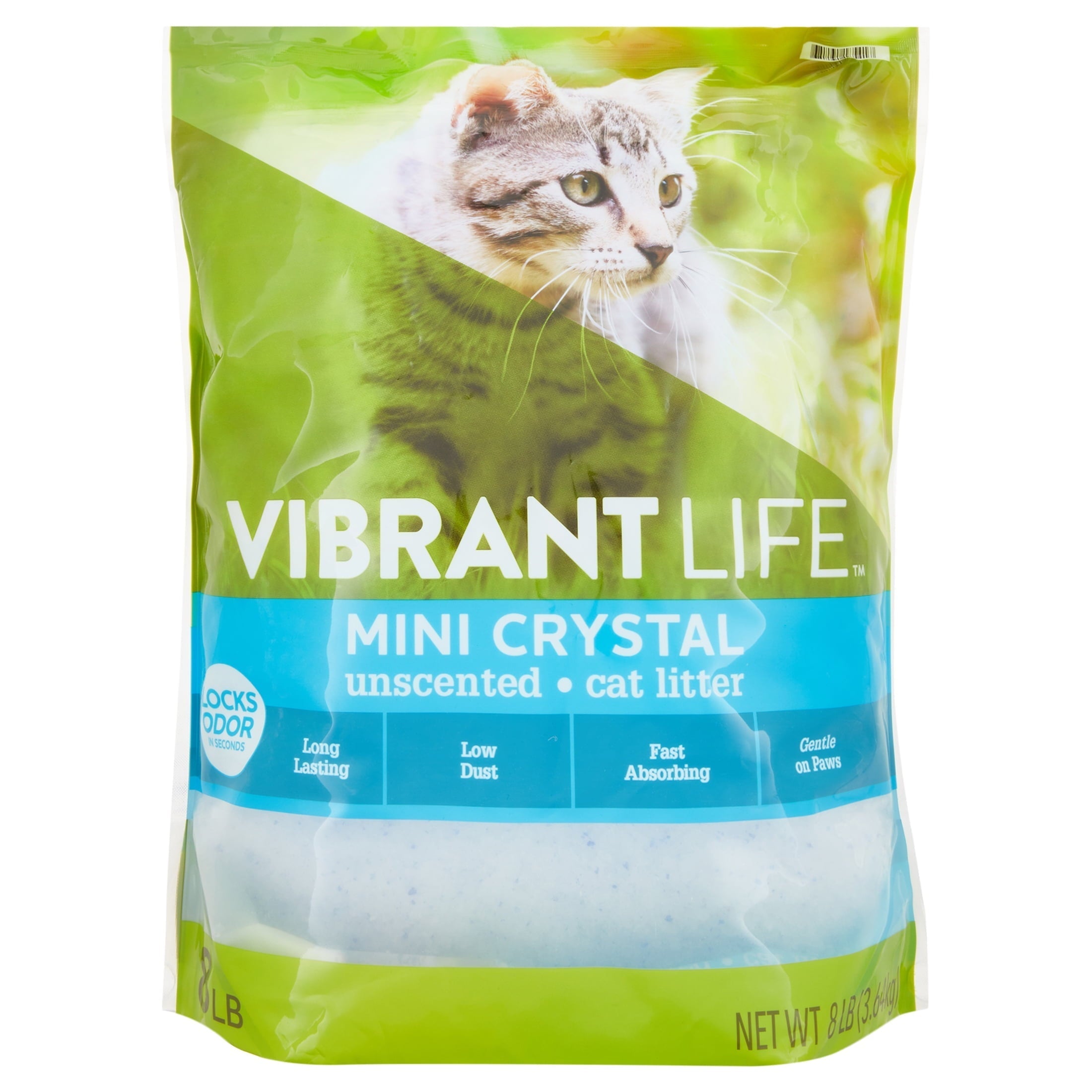 Wholesale prices with free shipping all over United States Vibrant Life Mini Crystal Unscented Cat Litter, 8 lb - Steven Deals