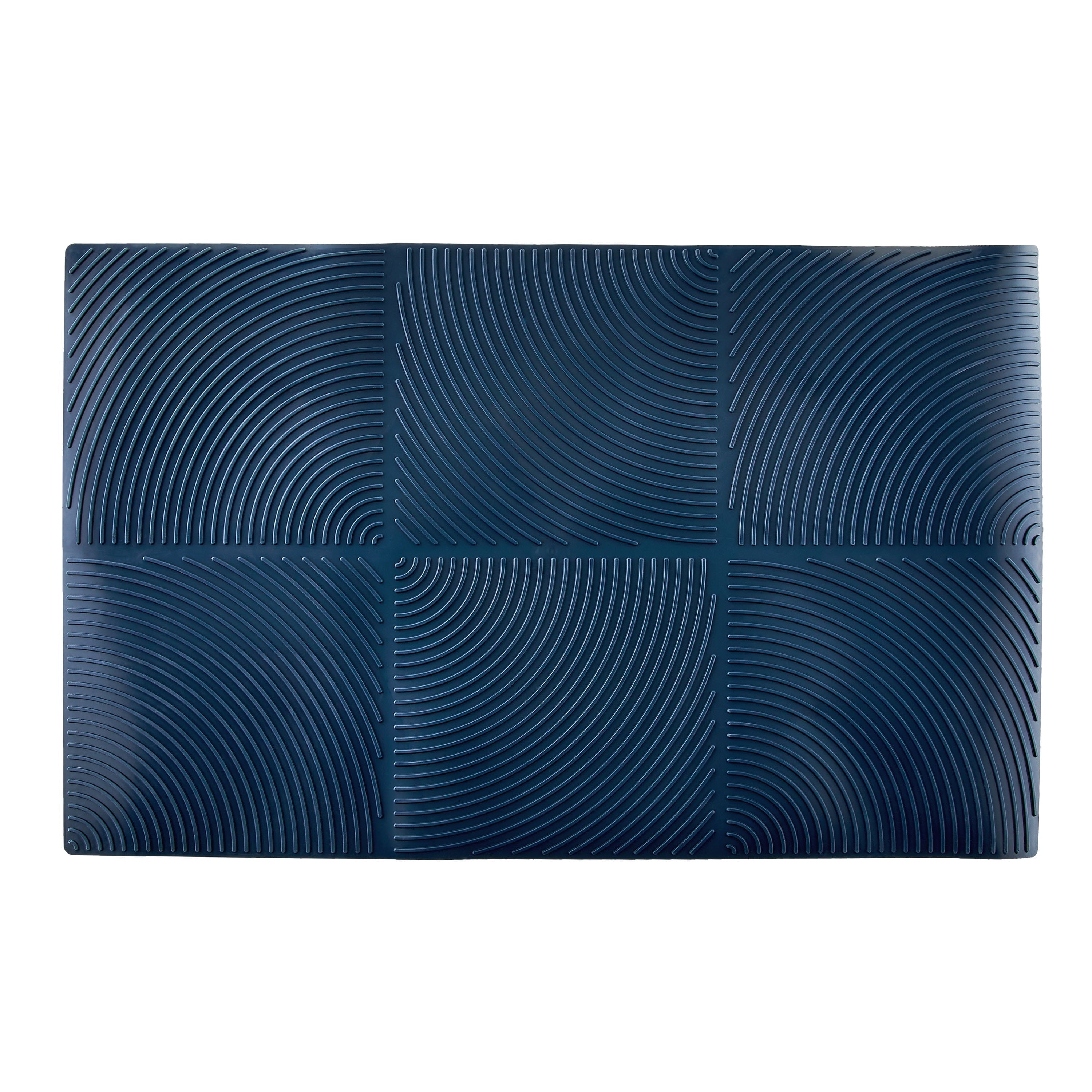 Wholesale prices with free shipping all over United States Vibrant Life Ridged Litter Trapper Mat, Dark Blue - Steven Deals