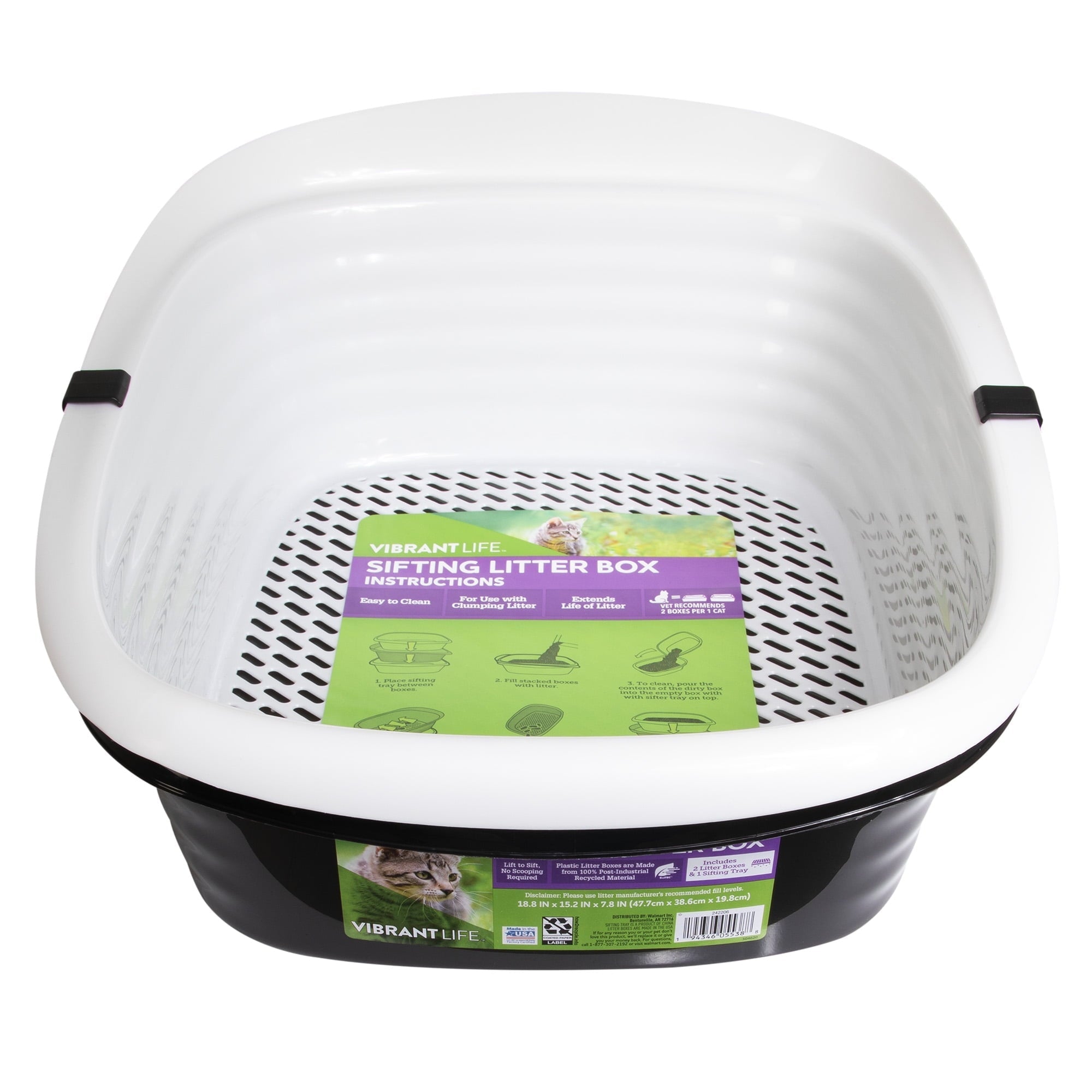 Wholesale prices with free shipping all over United States Vibrant Life Sifting Cat Litter Box - Steven Deals