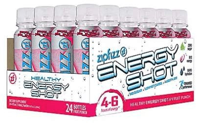Wholesale prices with free shipping all over United States Zipfizz® Liquid Energy Shot - Fruit Punch (24 ct) - Steven Deals