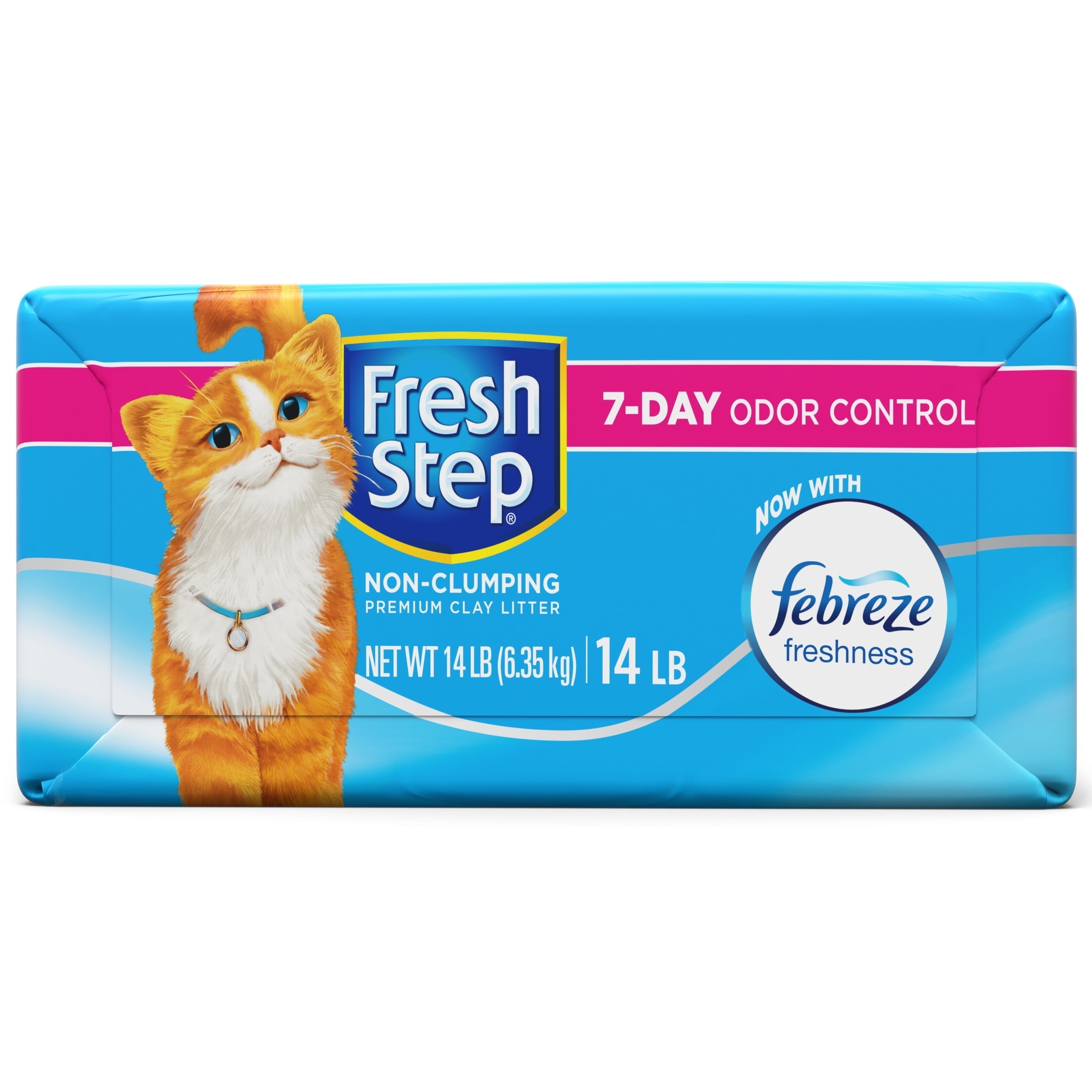 Wholesale prices with free shipping all over United States Fresh Step Non-Clumping Premium Cat Litter with Febreze Freshness, Scented - 14 Pounds - Steven Deals