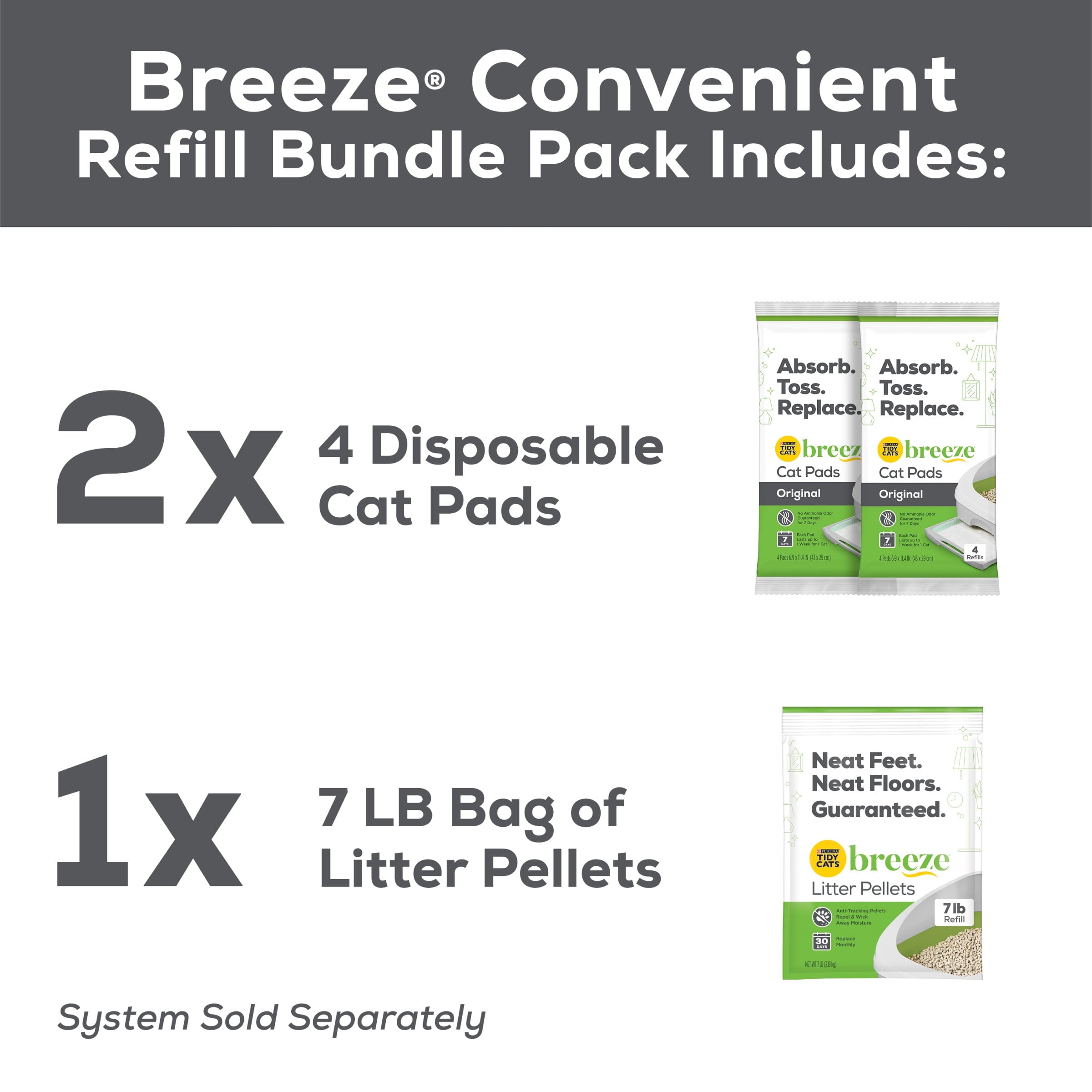 Wholesale prices with free shipping all over United States Purina Tidy Cats Breeze Litter System Cat Refill Bundle, 7.91 lb. Box - Steven Deals