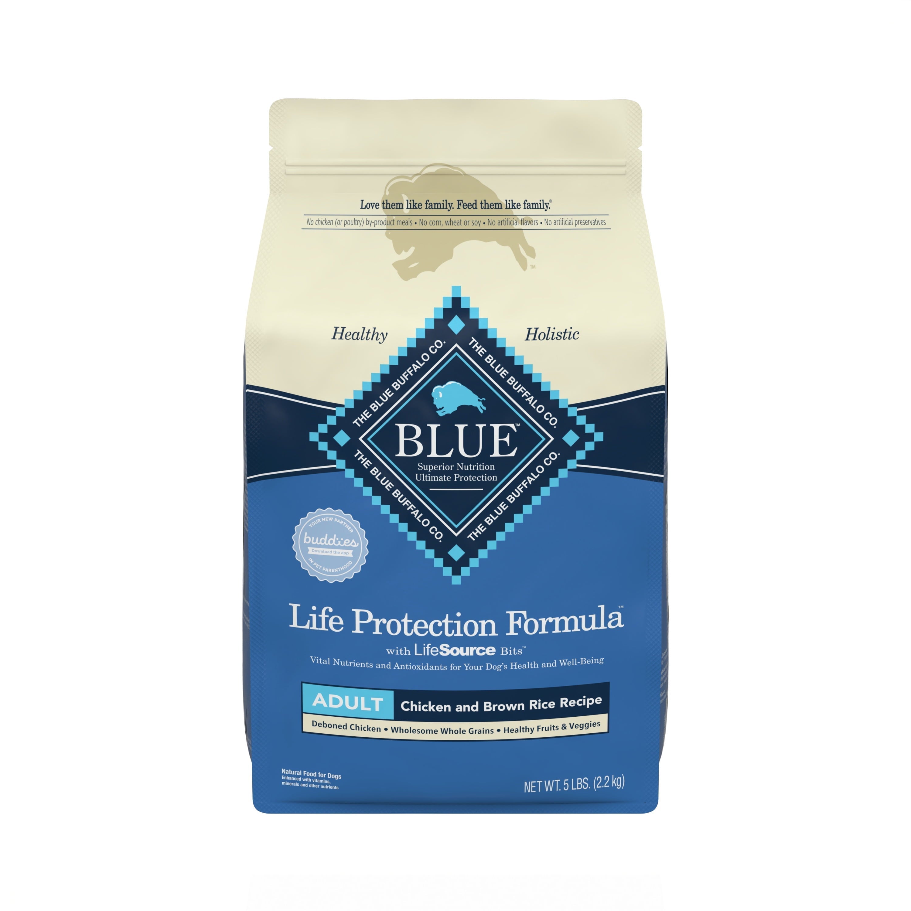 Wholesale prices with free shipping all over United States Blue Buffalo Life Protection Formula Chicken and Brown Rice Dry Dog Food for Adult Dogs, Whole Grain, 5 lb. Bag - Steven Deals