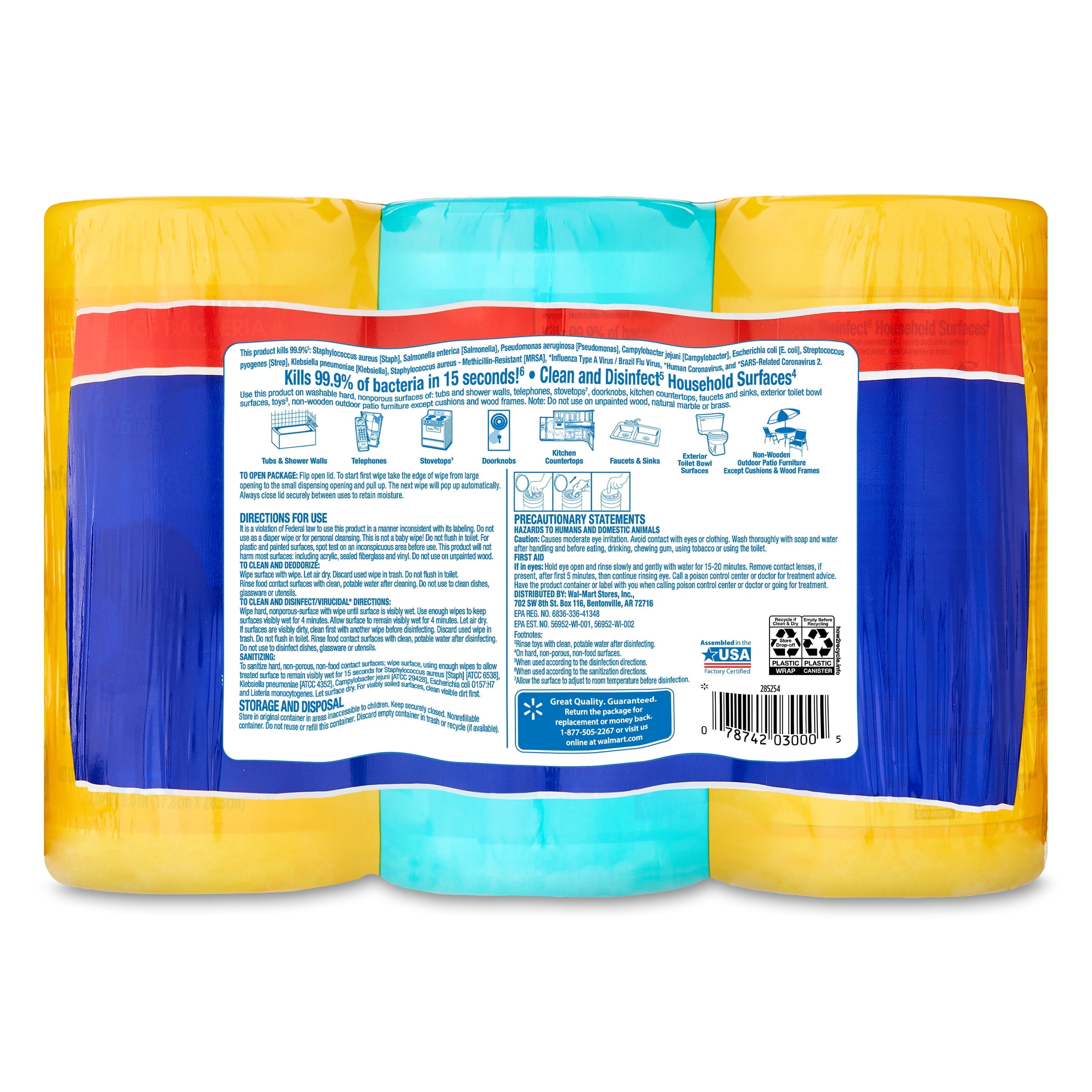 Wholesale prices with free shipping all over United States Great Value Disinfecting Wipes, Fresh and Lemon Scent, 225 Wipes - Steven Deals