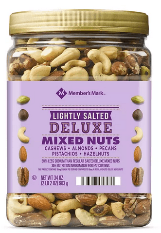 Wholesale prices with free shipping all over United States Member's Mark Lightly Salted Deluxe Mixed Nuts (34oz) - Steven Deals